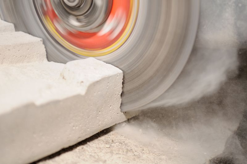 Close-up of Concrete Cutting